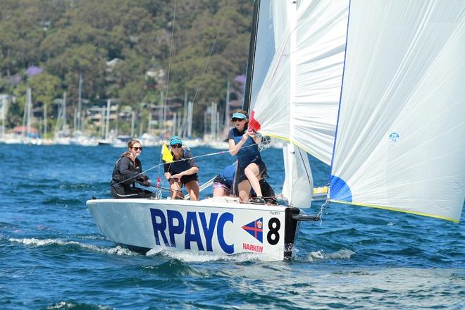 Harken International 2016 winners Sarah Parker and team © RPAYC